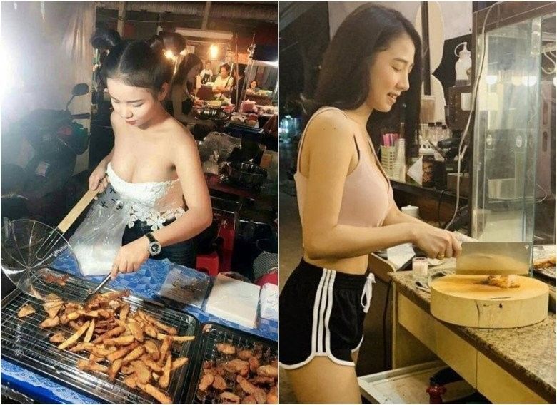 Bán Hàng Ở Chợ, Loạt Gái Xinh Ăn Mặc Hở Hang Khó Hiểu: Người Trễ Nải, Người  Diện Bikini