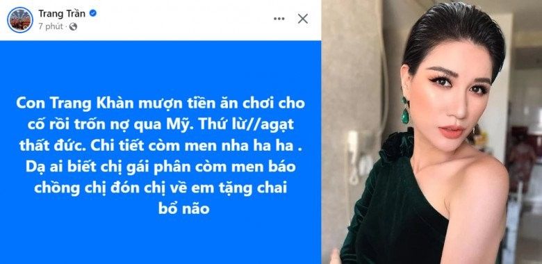 Trang Trần bất ngờ bị bóc phốt mượn tiền tiêu xài rồi bỏ trốn qua Mỹ - ảnh 3