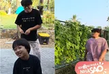 3 con trai NSND Xuân Bắc thu hoạch thành quả trồng trọt trong biệt phủ, cậu út dễ thương nhận là "Vua hái đỗ"