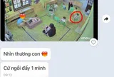 Camera giám sát ghi cảnh con đi mẫu giáo ngồi 1 mình, bố nhắn cho mẹ nói xót con thì bị chỉ ra "sự thật phũ phàng"