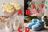 Trắc nghiệm: Bạn sẽ sinh con năm bao nhiêu tuổi? Chọn một đôi giày em bé theo trực giác và nhận thông điệp