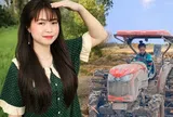 Gặp cô gái 2K6 chấp nhận "chân lấm tay bùn", mỗi ngày ra đồng lái máy cày: Nhìn cha mẹ cực khổ, em càng cố gắng...