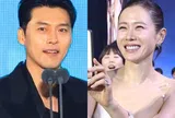 Baeksang 2026: Son Ye Jin phấn khích chụp hình chồng, “Thị đế” Hyun Bin nhắc tới con trai khi phát biểu nhận giải