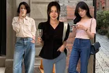 Kiểu quần jeans hot trend 2026 vì "hack chân" dài miên man, phối cùng 4 áo này là chuẩn bài mặc đẹp