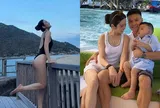 Quang Hải và vợ đại gia Chu Thanh Huyền đưa con đi nghỉ hè ở Nha Trang, chồng chăm con, vợ thoải mái diện biniki khoe dáng