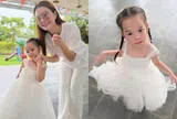 Phạm Quỳnh Anh làm trợ lý đưa con gái đi diễn show, ủng hộ ái nữ theo nghề ca sĩ của mẹ