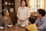 Ra mắt nhà chồng sắp cưới, con riêng của anh xoa bụng tôi nói đúng 7 từ, tôi chết lặng giữa mâm cơm