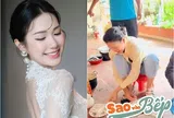Gái xinh Hà Nộ lấy cầu thủ Việt Nam, cảnh về quê vào bếp được chị dâu quay lại hút dân mạng