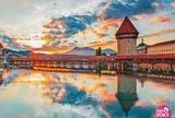 Vẻ đẹp cổ tích của cầu gỗ Chapel, niềm tự hào của thành phố Lucerne