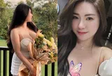 Hot girl "vòng một 103cm" sinh xong đẹp nõn nà, làm mẹ đơn thân giàu sang đưa con đi du lịch nước ngoài thường xuyên