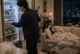 Nửa đêm mang thuốc sang cho nữ đồng nghiệp thầm thích, mở tủ lạnh nhà cô ấy, tôi chạy ngay về với vợ