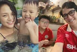 Sau 10 năm bố mẹ ly hôn, con trai DV Thu Quỳnh lớn phổng phao, cao 1m6, gương mặt là "bản sao" Chí Nhân
