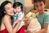 Khoe ảnh con trai lai Tây yêu thương em, MC đắt show Hoàng Oanh gây hiểu lầm mới sinh thêm con thứ 2