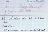 Viết văn tả cảnh tan học, bé tiểu học nhận điểm 10 tròn trĩnh, cô giáo lên tiếng: Đừng làm cô khóc