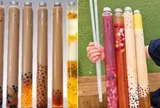 Trà sữa ống điếu gây sốt, người thích thú trải nghiệm, người kêu "hút hụt cả hơi", cách làm lại dễ bất ngờ