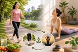 Bí quyết kết hợp đi bộ và yoga để giảm mỡ và chậm lão hóa