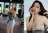 Hoa hậu Lương Thùy Linh khoe body nuột nà trong phòng tập với đồ bó sát, 3 vòng nóng bỏng khiến fan trầm trồ