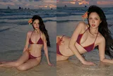 Clip 29 giây của Ngọc Trinh gây sốt: Diện bikini khoe vóc dáng nóng bỏng