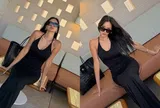 Diện váy khoét ngực ôm sát, bà ngoại hot nhất MXH 'gây sốt' vì vóc dáng tuổi U50