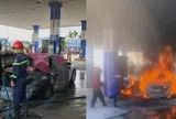 Kết quả khám nghiệm ban đầu vụ xe ô tô bốc cháy tại cây xăng làm 2 người tử vong