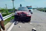 Hiện trường thương tâm vụ tai nạn giữa ô tô BMW và xe máy, một người tử vong