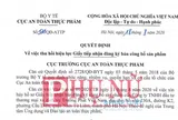 Sản phẩm Ninh Thần Khang bị thu hồi giấy phép