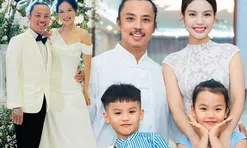 Chí Anh khoe mái ấm "đủ nếp đủ tẻ" với bà xã kém 20 tuổi, 2 con như "bản sao" thu nhỏ của bố mẹ