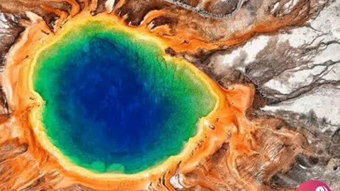 Grand Prismatic Spring – Tuyệt tác sắc màu kỳ diệu của Công viên Quốc gia Yellowstone