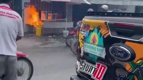 Video: Người đàn ông dập tắt đám cháy bình gas nhận được lời khen của dân mạng