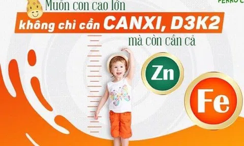 Cứ ngỡ Canxi, D3, K2 đủ giúp trẻ cao lớn vượt trội nhưng hóa ra vẫn còn thiếu 2 vi chất này!