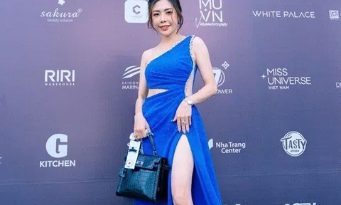 Xuất hiện tại Chung kết MUVN 2022, doanh nhân Bích Phương khoe nhan sắc rực rỡ