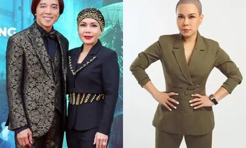 Thái độ của ông xã Việt Hương khi vợ cạo trọc đầu, nói câu đúng chuẩn "chồng người ta"