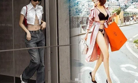 Mặc áo tắm ra phố nhưng Ngọc Trinh chẳng hề phong phanh, chỉ một chi tiết cho thấy độ tinh tế