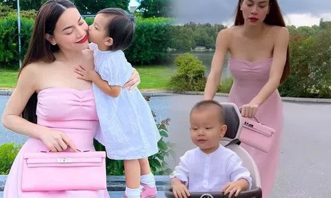 Ngày thường mặc gợi cảm, đến khi về nhà mẹ chồng Hồ Ngọc Hà cũng phải kín đáo