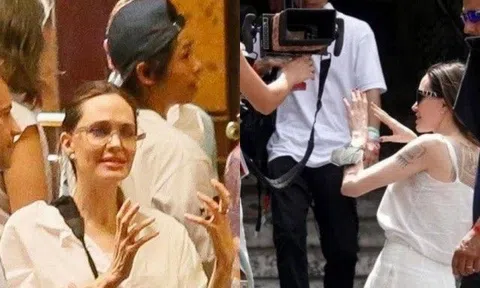 Chỉ 1 hành động ưu ái, Angelina thể hiện sự quan tâm đặc biệt cho con trai gốc Việt Pax Thiên