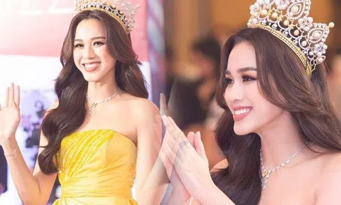 Phía sau thảm đỏ: 1 phút trước khi xuất hiện, Đỗ Thị Hà vẫn được chỉnh trang từ đầu đến chân