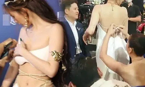 Tụt váy suýt hớ hênh, mỹ nhân Việt coi thảm đỏ như phòng thử đồ: Người tinh tế, người vô tư kém duyên