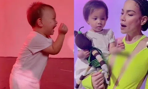 Kim Lý si mê nhìn Hồ Ngọc Hà nhảy, đưa 2 con tới "hỗ trợ" vợ: Lisa hát song ca, Leon múa phụ họa