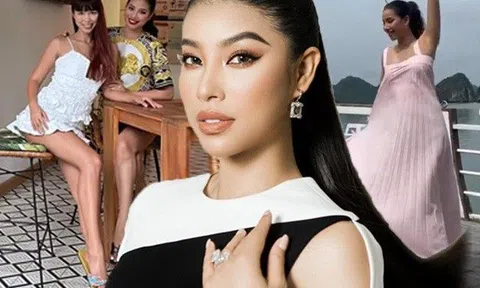 Phạm Hương trồi sụt phong cách khi về Việt Nam, tận dụng đồ cũ, còn để hở miếng lót ngực