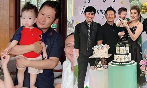 Bằng Kiều lần đầu chủ động công khai diện mạo con trai thứ 4 vừa được 1 tuổi với bạn gái mới