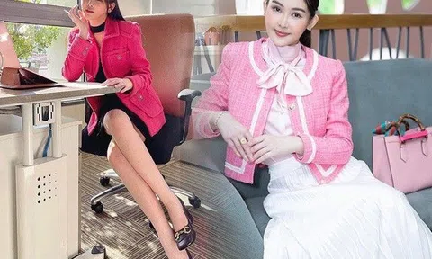 Lê Âu Ngân Anh lộ diện trước khi lên xe hoa với style tiểu thư, so với cô giáo Midu ngày càng kín đáo