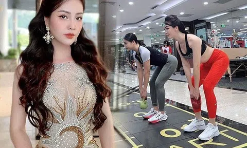 Á hậu đẹp nhất VTV khoe cận đường cong với đồ tập ôm sát, gái 1 con trông mòn còn mắt là đây