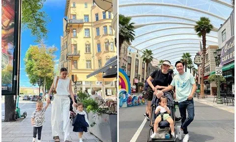 Hồ Ngọc Hà, Cường Đôla chi bộn tiền cho con đi nghỉ hè ở nước ngoài, nhóc tỳ ít tuổi đã sống sang