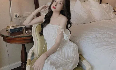Thiên An khoe làn da trắng mịn chuẩn gái một con trông mòn con mắt
