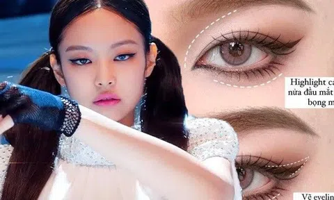 Xu hướng kẻ mắt cáo như Jennie BLACKPINK nở rộ, dễ hơn kẻ mắt mèo lại nâng được cung chân mày