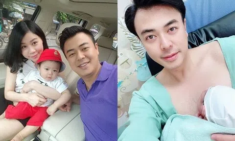 MC Tuấn Tú cho biết đã có em bé thứ 2, khoảnh khắc bố ôm con được ví như sản phụ