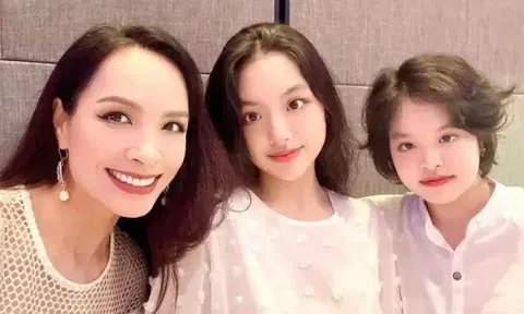 Thúy Hạnh "chạnh lòng" về ngoại hình khi đứng cạnh 2 con, nhan sắc Suti vượt trội mẹ và chị