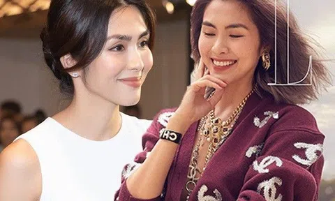 Tăng Thanh Hà khí chất trên bìa tạp chí, mẹ 3 con vẫn nhuộm tóc màu trà sữa ánh hồng