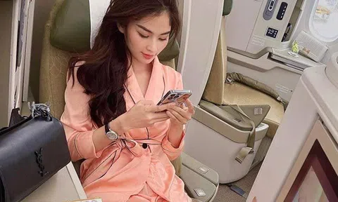Mỹ nữ Tiền Giang diện đồ ngủ lên máy bay, vẫn đẹp và sang nhờ một điểm