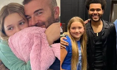 Harper là tiểu công chúa hạnh phúc nhất thế giới, được bố Beckham cưng chiều